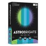 Astrobrights Color Paper - "Cool" Assortment, 24 lb Bond Weight, 8.5 x 11, Assorted Cool Colors, 500/Ream (WAU20274) View Product Image