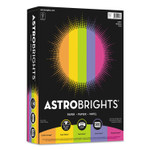 Astrobrights Color Paper - "Happy" Assortment, 24 lb Bond Weight, 8.5 x 11, Assorted Happy Colors, 500/Ream (WAU21289) View Product Image