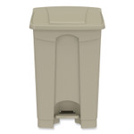 Safco Plastic Step-On Receptacle, 12 gal, Plastic, Tan, Ships in 1-3 Business Days (SAF9925TN) View Product Image