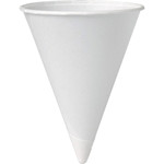 Solo Cup Company Cone Cups, Paper, 4oz, 200/PK, 25PK/CT, White (SCC4BR2050CT) View Product Image