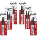 Sharpie Retractable Ultra-Fine Point Permanent Markers - Ultra Fine Marker Point - Retractable - Black Ink - 2/Pack Product Image 