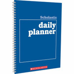 Scholastic Daily Planner - Academic - Daily, Weekly, Yearly - 8 1/2" x 11" Sheet Size - White Sheet - Blue Cover Product Image 