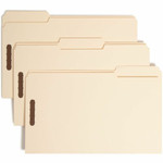 Smead 1/3 Tab Cut Legal Recycled Fastener Folder - 8 1/2" x 14" - 2 x 2K Fastener(s) - Top Tab Location - Assorted Tab Position - 18 pt. Product Image 