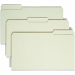 Smead 1/3 Tab Cut Legal Recycled Top Tab File Folder - 8 1/2" x 14" - 1" Expansion - Top Tab Location - Assorted Tab Position - 25 pt. Product Image 