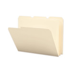 Smead Poly Manila Folders, 1/3-Cut Tabs: Assorted, Letter Size, Manila, 12/Pack View Product Image