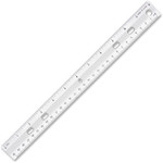 Westcott Clear Flexible Acrylic Ruler, Standard/Metric, 6 (15 cm) Long, Clear, 12/Box