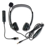 Spracht ZuM3500 Binaural Over The Head USB Headset, Black View Product Image
