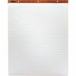 TOPS Horizontal Ruled Easel Pads - 50 Sheets - Stapled/Glued - 15 lb Basis Weight - 27" x 34" Sheet Size - White Paper Product Image 
