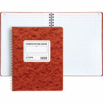TOPS Engineer's Research & Computation Book - 76 Sheets - Wire Bound - 9 1/2" x 11 3/4" Sheet Size - Ivory Paper - Red Cover Product Image 
