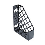 Universal Recycled Plastic Magazine File, 3 x 10 x 11.88, Black (UNV08118) View Product Image