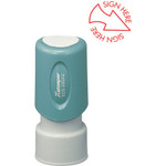 Xstamper Pre-inked SIGN HERE Round Stamp (XST11425) View Product Image