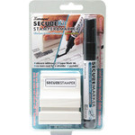 Shachihata Inc Small Security Stamp Kit, w/Marker, 1/2"x1-11/16", Black (XST35302) View Product Image