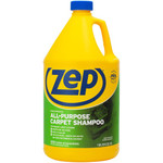 Zep All-Purpose Carpet Shampoo - For Upholstery, Carpet - Concentrate - 128 fl oz (4 quart) - Recommended For: Dirt Remover, Stain Remover, Soil Remover - Heavy Duty Product Image 