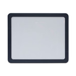 Universal Recycled Cubicle Dry Erase Board, 15.88 x 12.88, White Surface, Charcoal Plastic Frame (UNV08165) View Product Image