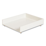 U Brands Juliet Paper Tray, 1 Section, Holds 11" x 8.5" Files, 10 x 12.25 x 2.5, White View Product Image