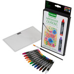 Crayola Crayons, Watercolor, w/Paintbrush, 12 Colors, AST (CYO533500) View Product Image