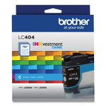 Brother LC404CS INKvestment Ink, 750 Page-Yield, Cyan (BRTLC404CS) View Product Image