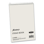 Ampad Steno Pads, Gregg Rule, White Cover, 60 Green-Tint 6 x 9 Sheets View Product Image