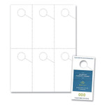 Blanks/USA Micro-Perforated Parking Pass, 110 lb Index Weight, 8.25 x 11, White, 6 Passes/Sheet, 50 Sheets/Pack View Product Image