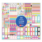 Avery Budgeting Planner Stickers, Budget Theme, Assorted Colors, 1,224/Pack (AVE6788) View Product Image