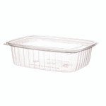 Eco-Products Renewable and Compostable Rectangular Deli Containers, 48 oz, 8 x 6 x 2, Clear, Plastic, 50/Pack, 4 Packs/Carton View Product Image