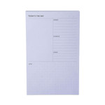 Noted by Post-it Brand Adhesive Daily Planner Sticky-Note Pads, Daily Planner Format, 4.9" x 7.7", Blue, 100 Sheets/Pad (MMM58BLU) Product Image 