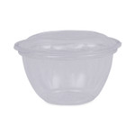 Eco-Products Renewable and Compostable Containers, 18 oz, 5.5" Diameter x 2.3"h, Clear, Plastic, 150/Carton (ECOEPSB18) View Product Image