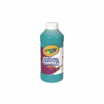 Crayola Artista II Washable Tempera Paint, Turquoise, 16 oz Bottle View Product Image