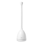 OXO Good Grips Toilet Plunger and Canister, 24" Plastic Handle, 6" dia, White View Product Image