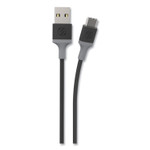 Scosche strikeLINE Braided Cable for USB-C Devices, 4 ft, Black/Gray View Product Image