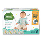 Seventh Generation Free and Clear Baby Diapers, Size 3, 16 lbs to 24 lbs, 93/Carton Product Image 