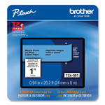 Brother P-Touch TZe Laminated Removable Label Tapes, 0.94" x 26.2 ft, Black on Blue View Product Image