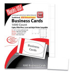 Printable Microperforated Business Cards, Copier/inkjet/laser/offset, 2 X 3.5, White, 1,000 Cards, 10/sheet, 100 Sheets/pack Product Image 