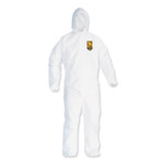 KleenGuard A20 Breathable Particle Protection Coveralls, Zipper Front, Large, White View Product Image