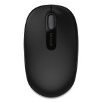 Microsoft Mobile 1850 Wireless Optical Mouse, 2.4 GHz Frequency/16.4 ft Wireless Range, Left/Right Hand Use, Black Product Image 