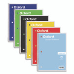 Oxford Coil-Lock Wirebound Notebook, 3-Hole Punch, Medium/College Rule, Randomly Assorted Cover Color, (70) 10.5 x 8 Sheets OXF65022 View Product Image