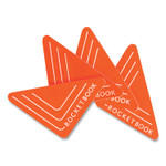 Rocketbook Beacons Smart Stickers for Whiteboards, Triangles, Orange, 2.5"h, 4/Pack View Product Image
