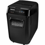 Fellowes AutoMax 200M Auto Feed Shredder - Non-continuous Shredder - Micro Cut - 200 Per Pass - for shredding Staples, Credit Card, Paper - 0.078" x 0.546" Shred Size Product Image 