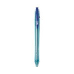 BIC ReVolution Ocean Bound Ballpoint Pen, Retractable, Medium 1 mm, Blue Ink, Translucent Blue Barrel, Dozen View Product Image