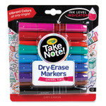 Crayola Take Note Dry-Erase Markers, Broad, Chisel Tip, Assorted, 12/Pack View Product Image