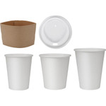 Genuine Joe Hot Cups, Single Poly-Lined Wall, 8 oz, 250/BD, White (GJO19045BD) View Product Image