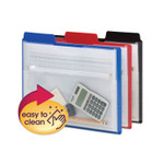Smead Poly Project Organizer with Zip Pouch, 2-Sections, 1/3-Cut Tab, Letter Size, Assorted Colors, 3/Pack View Product Image