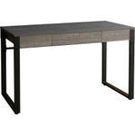 Lorell Desk, Center Drawer, Steel Legs, 47"x23-1/2"x30", CCL (LLR97618) View Product Image