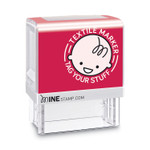COSCO MINE Textile Stamp, 1.5" x 1.5", Black (COS039605) View Product Image