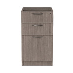 Alera Valencia Series Full Pedestal File, Left/Right, 3-Drawers: Box/Box/File, Legal/Letter, Gray, 15.63" x 20.5" x 28.5" View Product Image