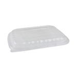 Pactiv Evergreen Earth Choice Entre2Go Takeout Vented Lid, 11.75 x 8.75 x 0.98, Clear, 200/Carton Product Image 