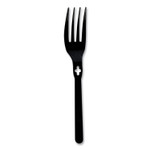 WeGo Fork WeGo Polystyrene, Fork, Plastic, Black, 1,000/Carton View Product Image