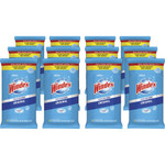 Windex Glass & Surface Wipes - Ready-To-Use - Streak-free, Unscented, Chemical-free - White - 38/Pack Product Image 