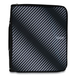 Zipper Binder, 3 Rings, 2" Capacity, 11 X 8.5, Black/gray Zebra Print Design (ACC72536EA) View Product Image