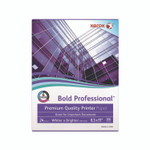 xerox Bold Professional Quality Paper, 98 Bright, 24 lb Bond Weight, 8.5 x 11, White, 500/Ream View Product Image